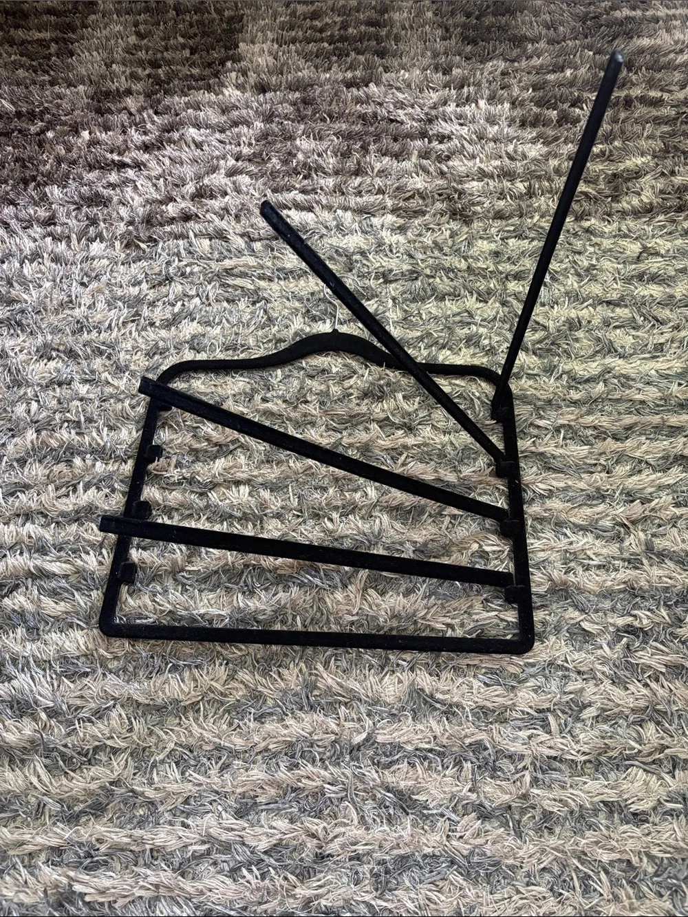 Black Velvet Multi-Bar Scarf & Tie Hangers - Set of 5